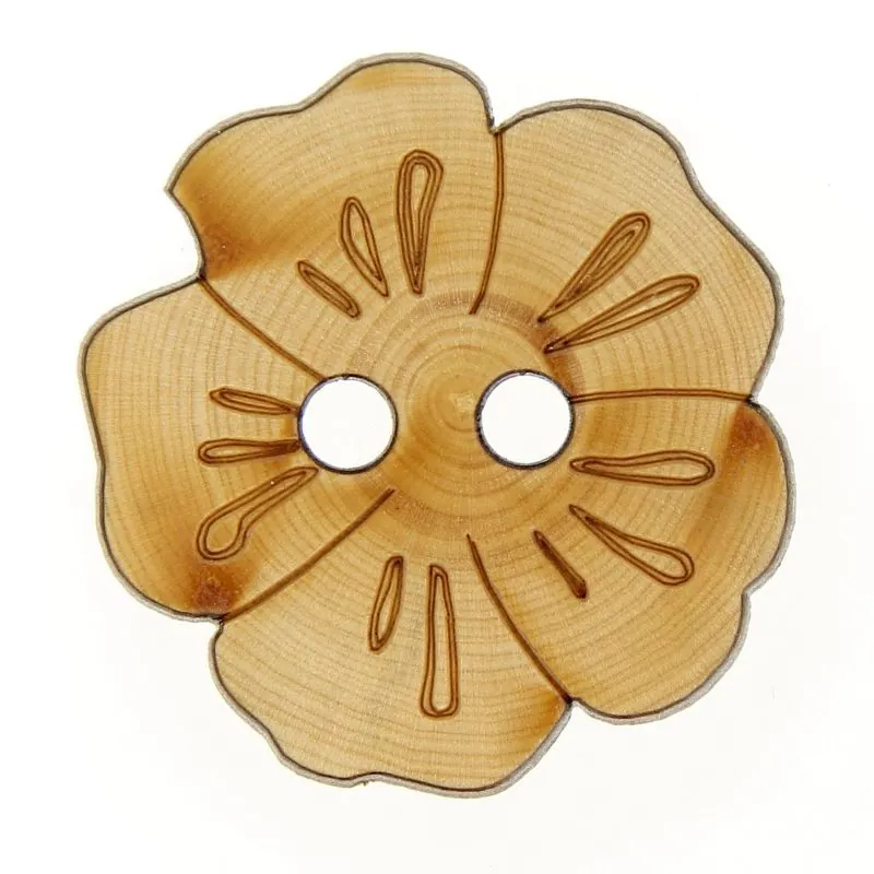 Tube 10 boutons 36 mm 2 trous buis fleur Tube 10 boutons 36 mm 2 trous buis fleur