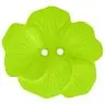 boutons fleur vert - x10 48 mm 2 trous fleur exotique