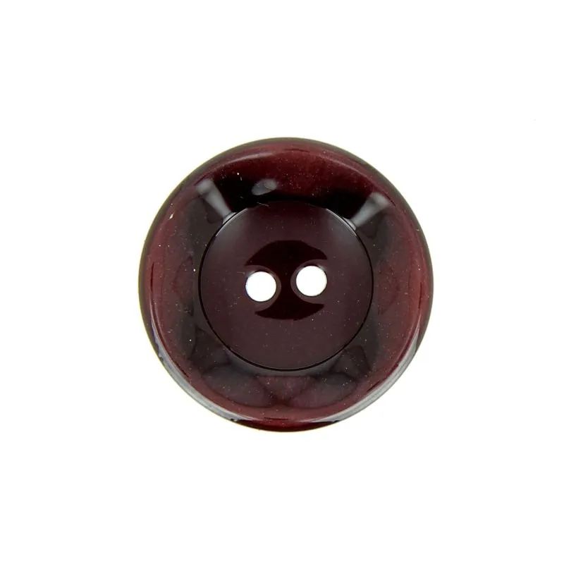 boutons marron chocolat cuvette bord gondolé x30 - 22 mm
