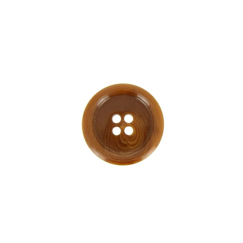 boutons marron alezan 4 trous veste x30 -15 mm