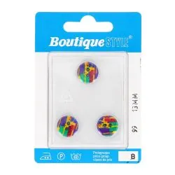 Carte 3 boutons 13 mm code...