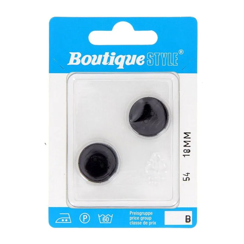 Carte 2 boutons 18mm code prix B -pos 54