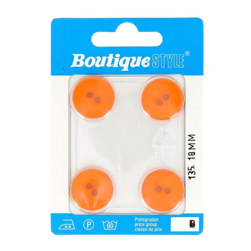 Carte 4 boutons 18mm code prix B -pos 135 Carte 4 boutons 18mm code prix B -pos 135