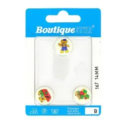Carte 3 boutons 15 mm code...