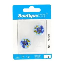 Carte 2 boutons 18 mm code...