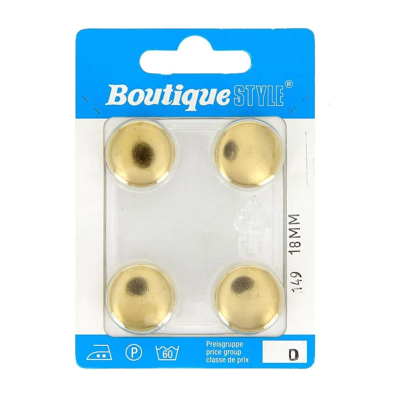 Carte 4 boutons 18mm code prix D -pos 149 Carte 4 boutons 18mm code prix D -pos 149