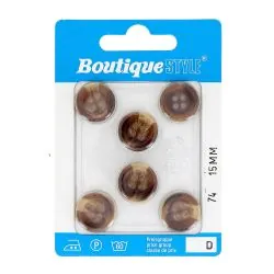 Carte 6 boutons 15 mm code...