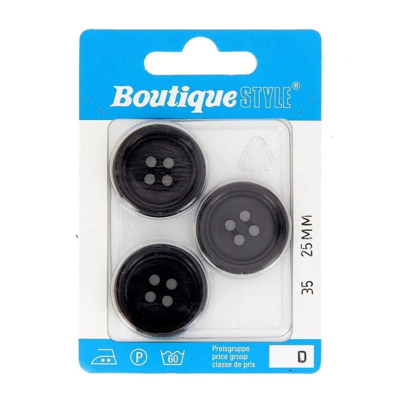Carte 3 boutons 25 mm code prix D -pos 35 Carte 3 boutons 25 mm code prix D -pos 35