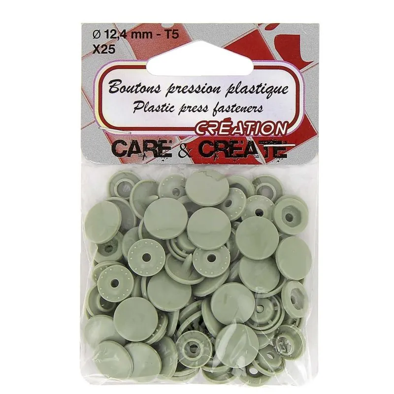 Boutons pressions x 25 - 12.4 mm col .168