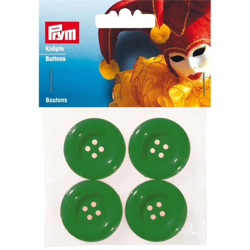 Carte 4 Boutons pour tailleurs 35 mm vert Carte 4 Boutons pour tailleurs 35 mm vert