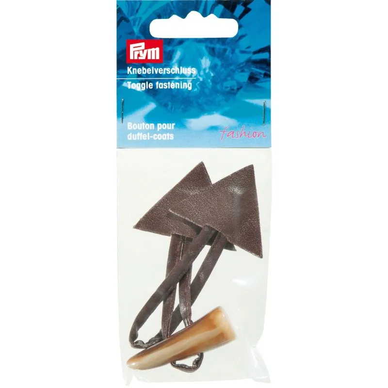 Bouton pour duffel-coats 15 x 5 cm brun Bouton pour duffel-coats 15 x 5 cm brun