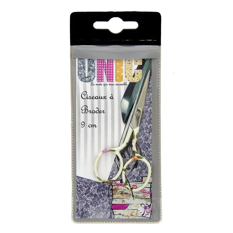 Ciseaux broderie 9 cm blanc Ciseaux broderie 9 cm blanc