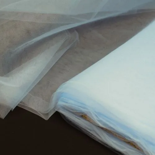 Tissu Tulle uni bleu ciel Tissu Tulle uni bleu ciel