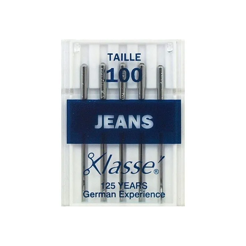 Aiguilles machine Jeans taille 100 Aiguilles machine Jeans taille 100