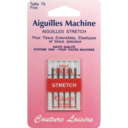 Aiguille : Machine Ã  coudre : "Stretch" : 75/11 : x5