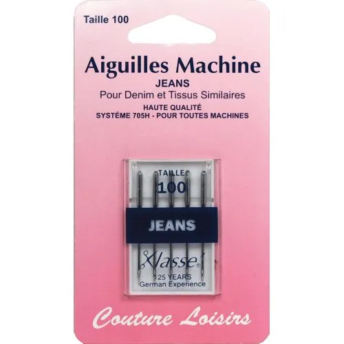 Aiguilles machine jeans X5 - 100/16