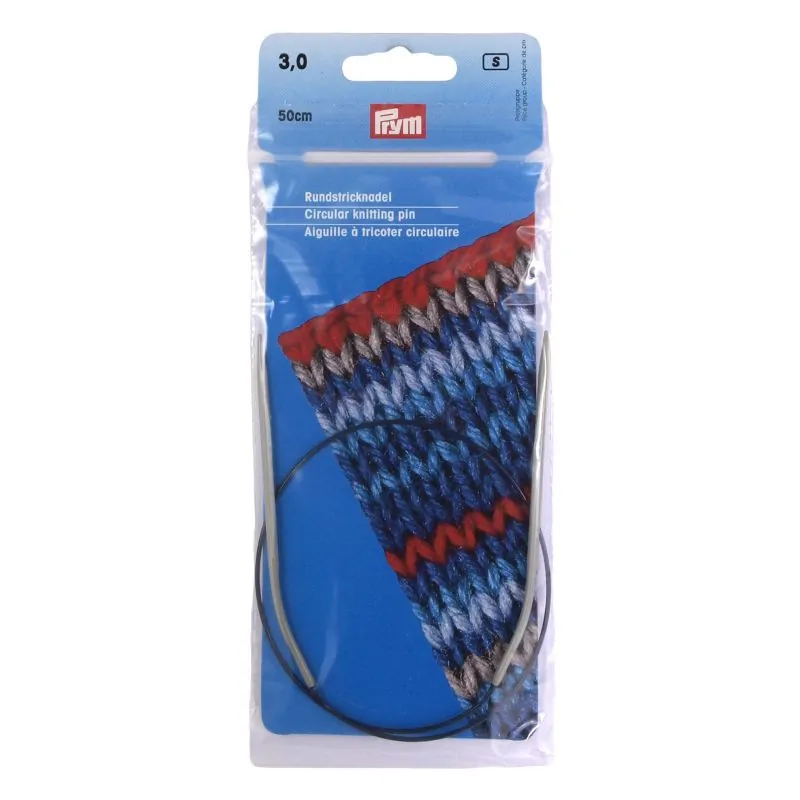 Aiguilles à tricoter circulaires 50 cm 3 mm alu gr