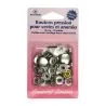 Bouton-pression : Veste : 15 mm : Nickel : x10
