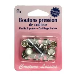 Boutons pression 11 mm +...