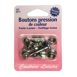 Boutons pressions 11 mm +...