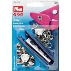 Prym Boutons-pression anorak argent-en couleur 15 mm 100 pièces Multipac 390260