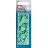 Bouton-pression : "Color Snaps" : 12.4 mm : Plastique : Bleu menthe : x30