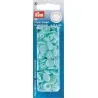 Boutons pression color snaps turquoise clair 12,4