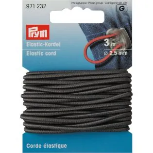Corde elastique 2.5 mm Gris