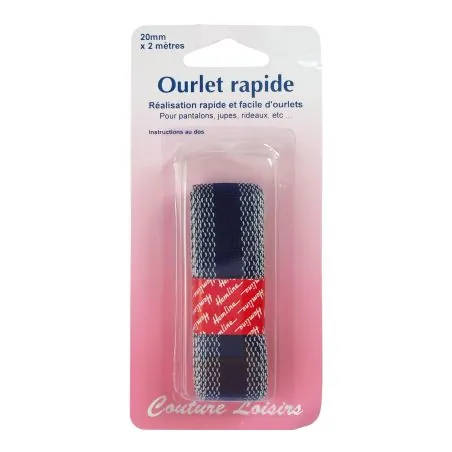 Ourlet rapide -20mm x 2m - col.marine