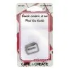 Boucle : Ceinture, Sac : 20 mm : Nickel : Noir