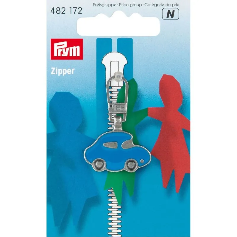 Tirette Fashion-Zipper pour enfants Auto bleu/arge Tirette Fashion-Zipper pour enfants Auto bleu/arge