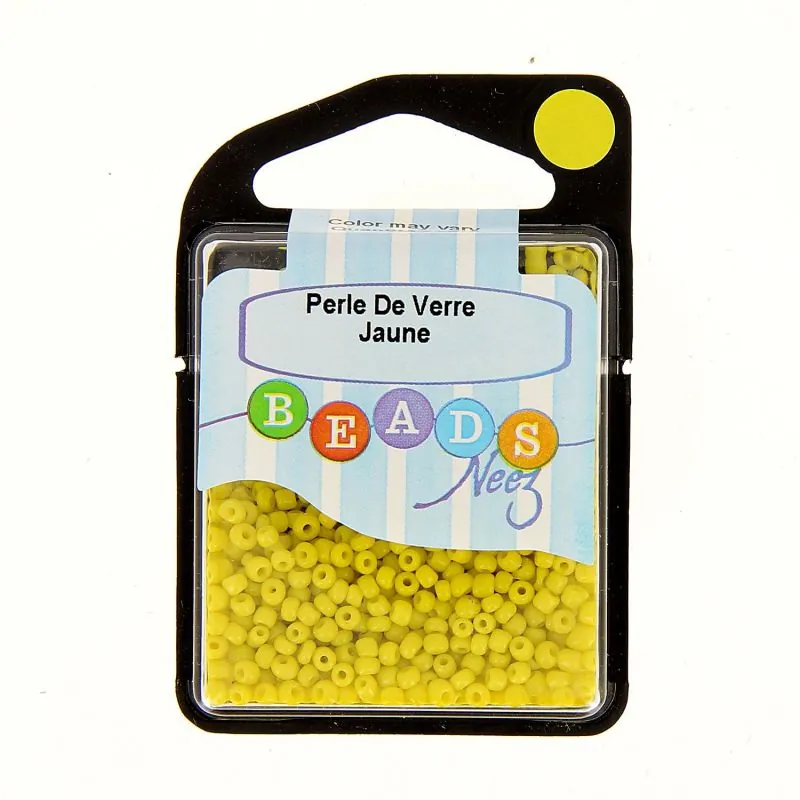 Perle de verre col.jaune 15 gr Perle de verre col.jaune 15 gr