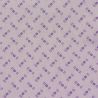 Tissu coton patchwork trio de pois violet