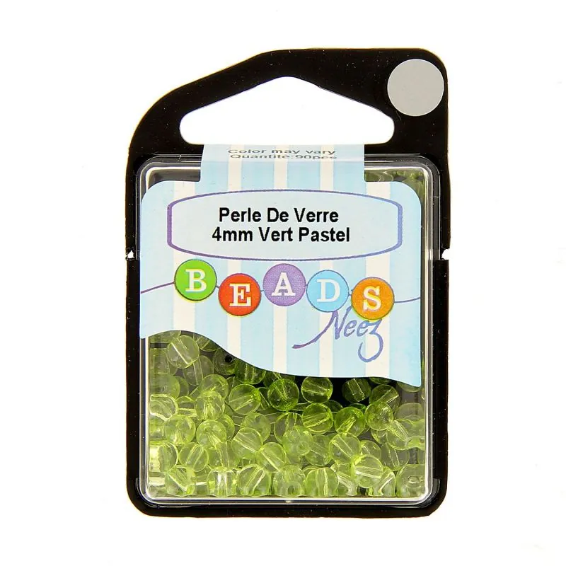 Perle de verre col. Vert pastel 90 pcs Perle de verre col. Vert pastel 90 pcs