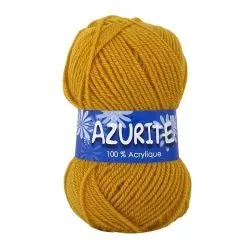 Pelote jaune gomme-gutte 100% acrylique Azurite x10 - 50 gr