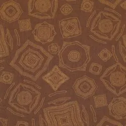 Coton patchwork Africain marron