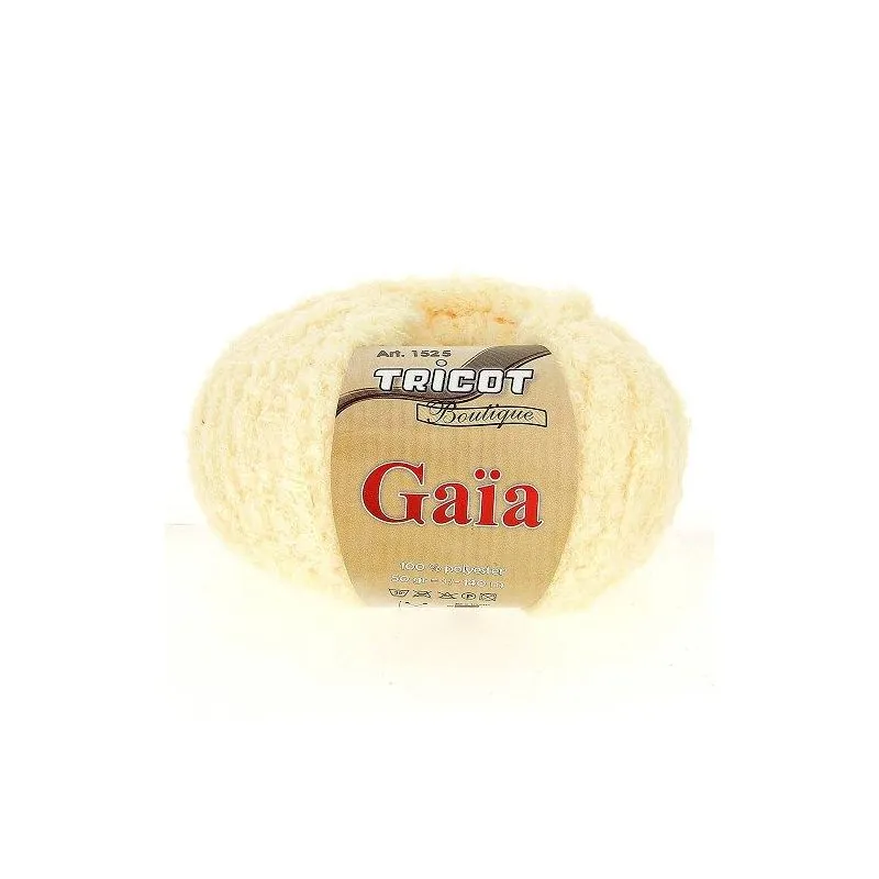 Pelotes tricot blanc cassé x4 - 50 gr Gaia