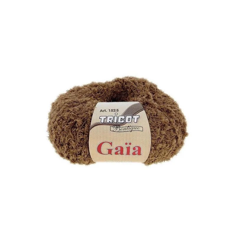 Pelotes tricot maron x4 - 50 gr Gaia