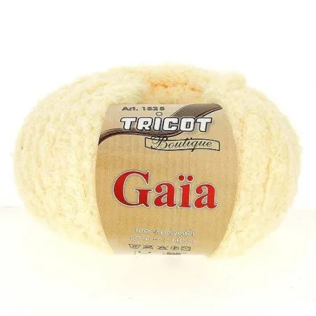 Pelotes tricot blanc cassé x4 - 50 gr Gaia