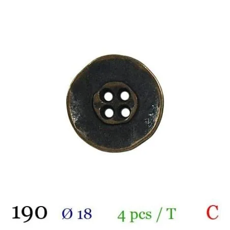 Tube 4 boutons ref : 190