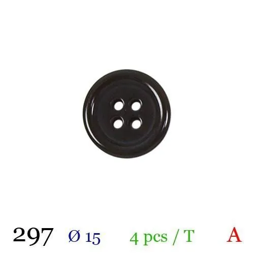 Bouton : 15 mm : x4 : RÃ©fÃ©rence (297)