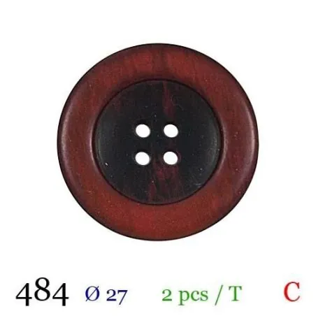 Tube 2 boutons ref : 484