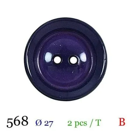Tube 2 boutons ref : 568