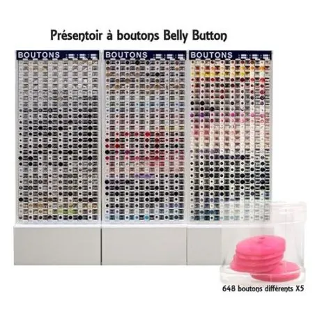 Présentoir boutons x 3 tubes - 3 blocs