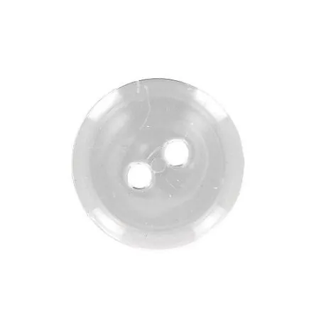 Boutons blanc x30 boutons 22 mm bt 2 trous transparent cuvet