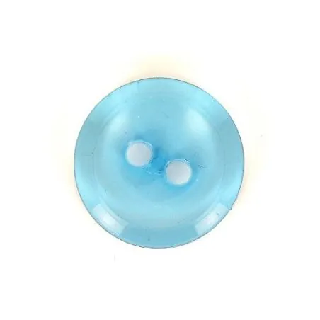Boutons bleu x30 boutons 22 mm bt 2 trous transparent cuvet