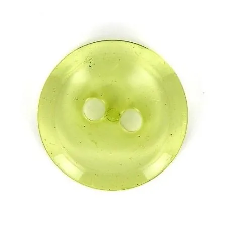 boutons jaune x30 - 27 mm bt 2 trous transparent cuvet