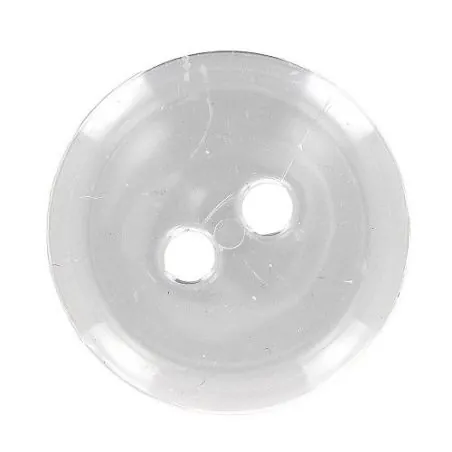 boutons couture blanc x30 - 34 mm bt 2 trous transparent cuvet