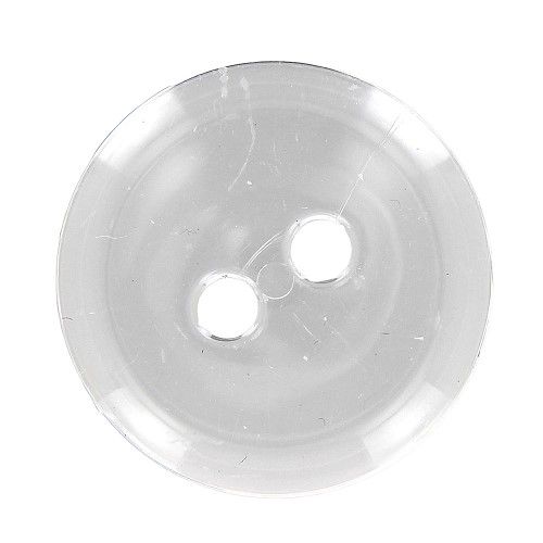 boutons couture blanc x30 - 34 mm bt 2 trous transparent cuvet -  BD.2183.35.10