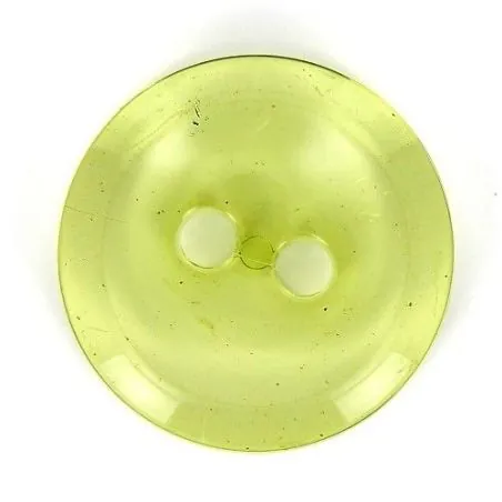 boutons couture jaune x30 - 34 mm bt 2 trous transparent cuvet